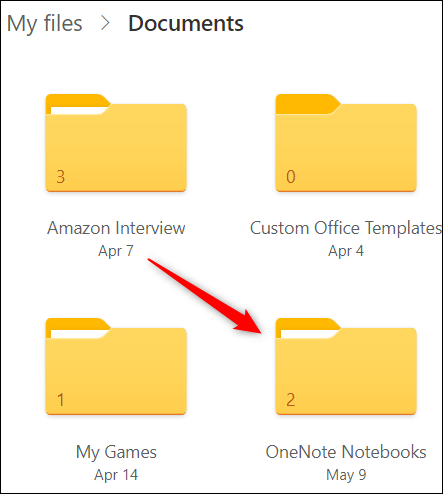 Carpeta de blocs de notas de OneNote en OneDrive