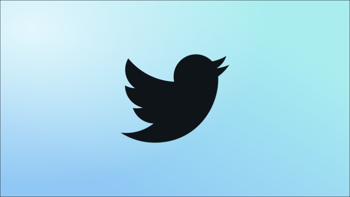 Logotipo azul de Twitter.
