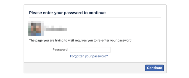 Ingrese la contraseña para desactivar la cuenta de Facebook