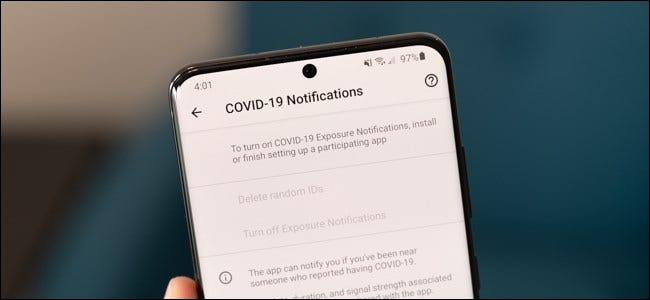 Configuración de notificación COVID-19 en Android