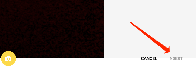 Haga clic en "Insertar" para agregar una imagen dentro de una celda en Hojas de cálculo de Google.