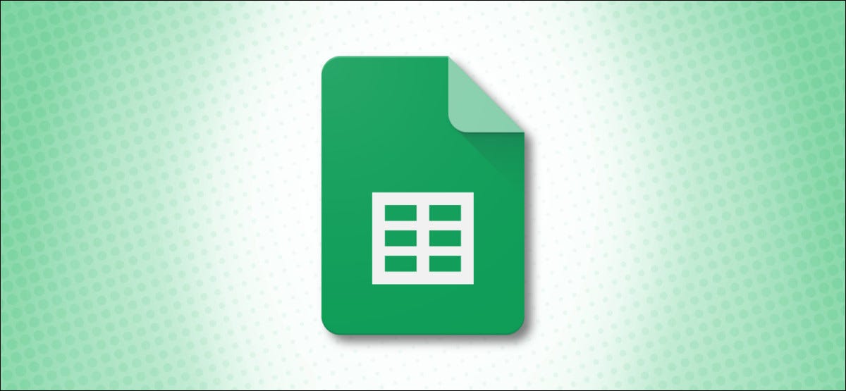 Logotipo de Google Sheets sobre fondo verde