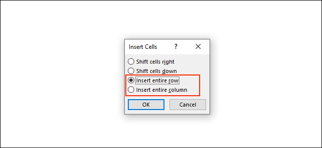 Haga clic en Insertar fila completa o Insertar columna completa para agregar filas o columnas a las tablas de Microsoft Word