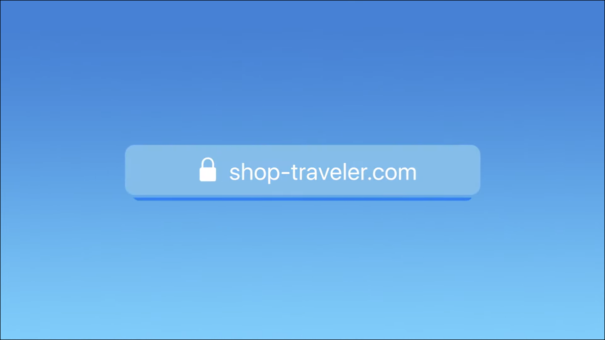 Una barra de direcciones del navegador cargando un sitio web, como se ve en la nota clave de la WWDC 2021 de Apple