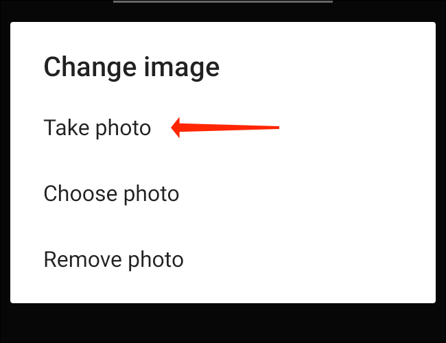 Toque "Tomar foto" para hacer clic rápidamente en una imagen para su lista de reproducción de Spotify.
