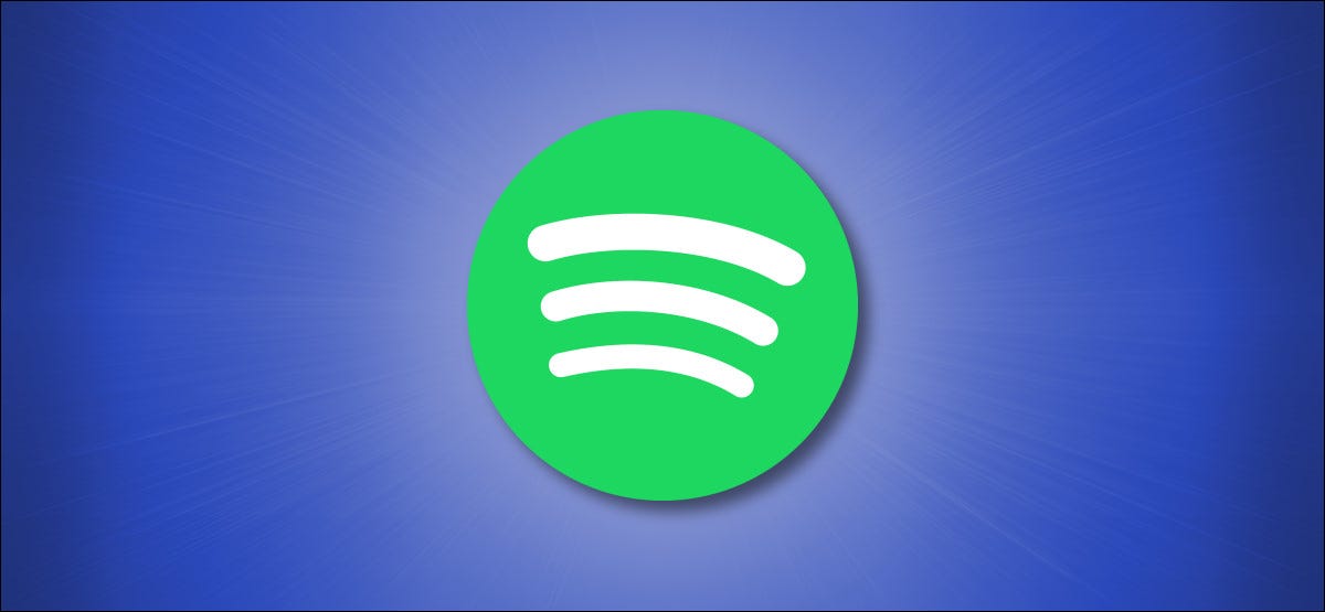 Logotipo de Spotify sobre fondo azul