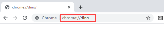 Ve a la URL de Dino para jugar en línea.