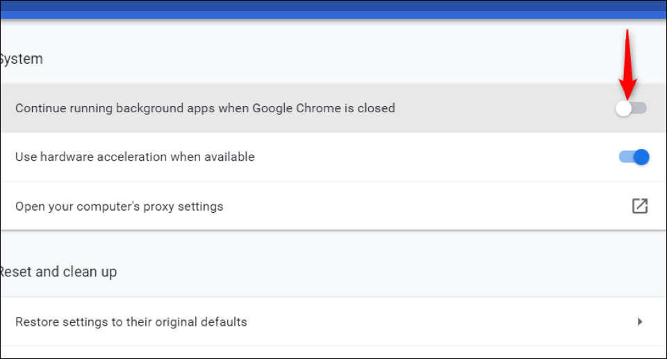 Desactive "Continuar ejecutando aplicaciones en segundo plano cuando Google Chrome esté cerrado" para que la memoria de su sistema finalmente pueda tomar un respiro 