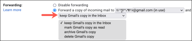 Elija qué hacer con los correos electrónicos