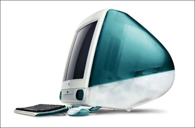 El iMac de Apple original de 1998.
