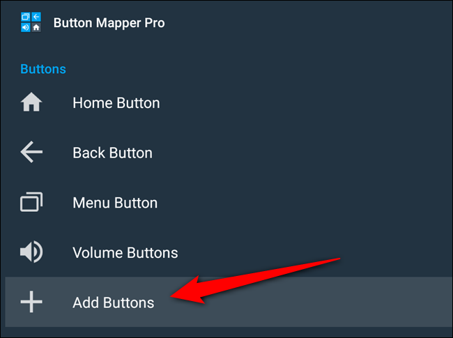 Seleccione la opción "Agregar botones"