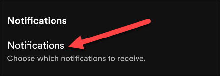 Seleccione "Notificaciones".