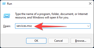 Escribe "services.msc" y presiona Enter para iniciar el panel de servicios de Windows.