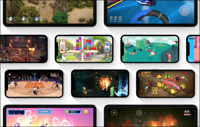 Selección de juegos en Apple Arcade