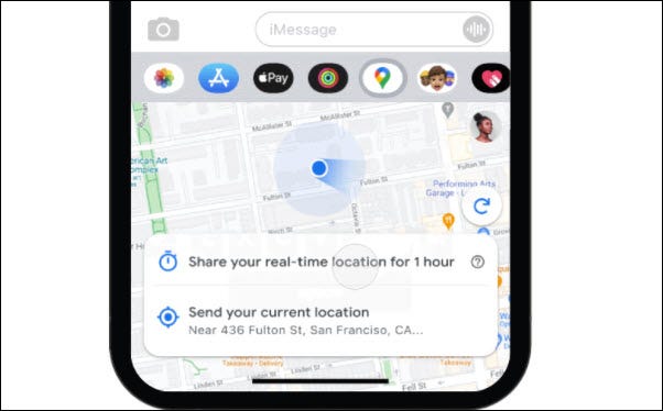Compartir ubicación en tiempo real Google Maps