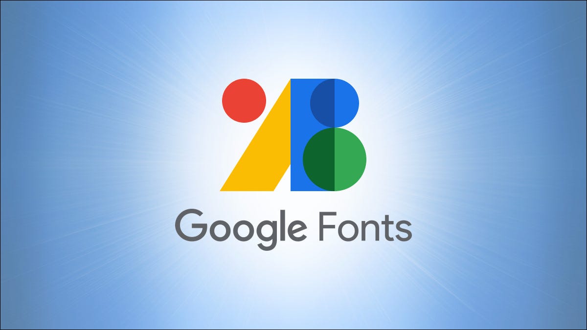 Logotipo de Google Fonts sobre fondo azul