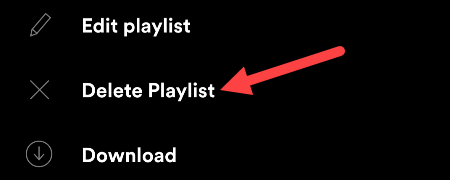 Selecciona "Eliminar lista de reproducción".