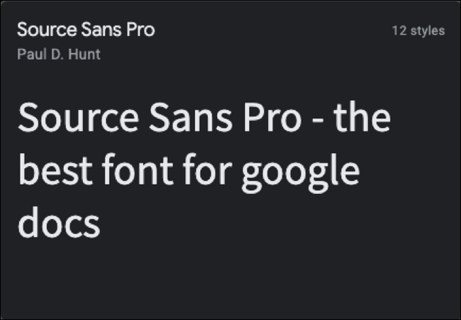 La fuente Source Sans Pro
