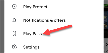Seleccione "Play Pass".