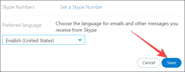 Seleccione el botón "Guardar" para aplicar los cambios a su perfil de Skype.