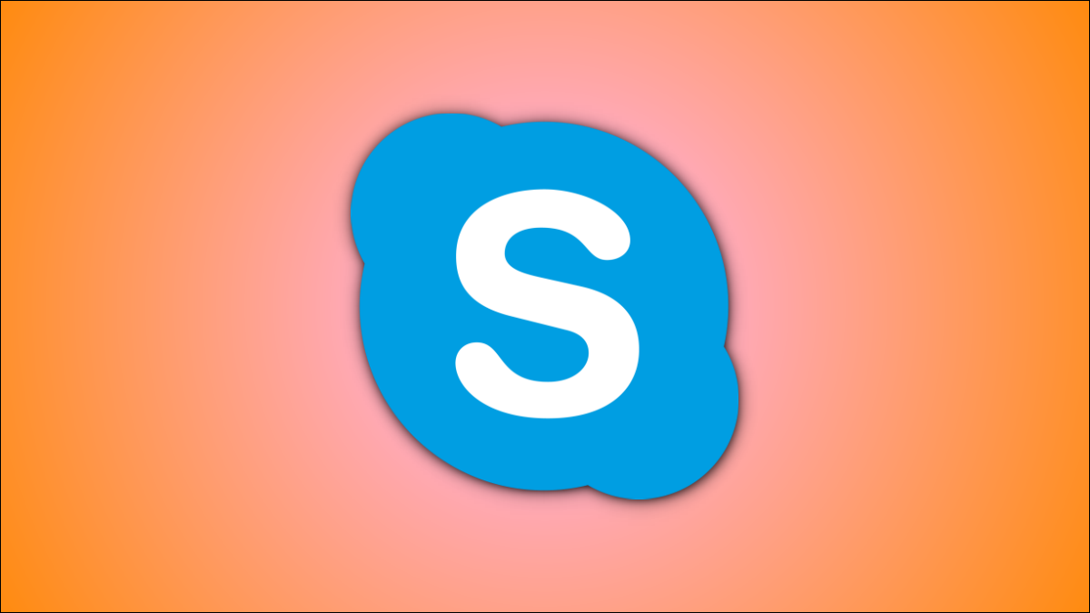 Un logo de Skype con una ligera sombra alrededor.