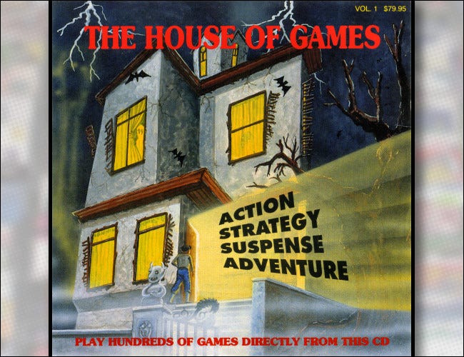 Portada del CD Shareware de The House of Games