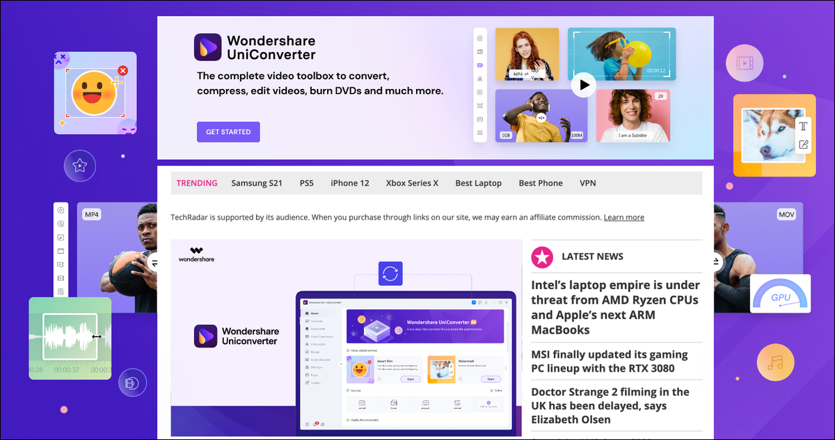 imagen del convertidor de wondershare