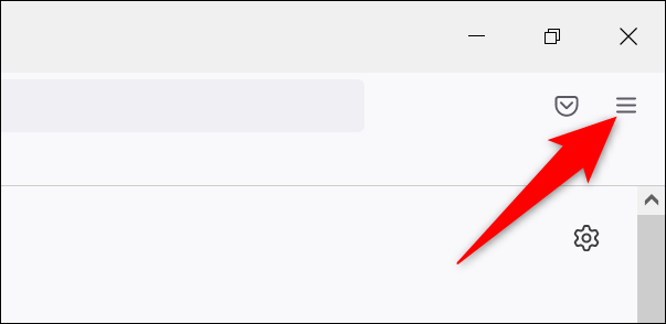 Haga clic en las tres líneas horizontales en la esquina superior derecha de Firefox en el escritorio.