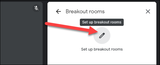Haz clic en "Configurar salas para grupos".