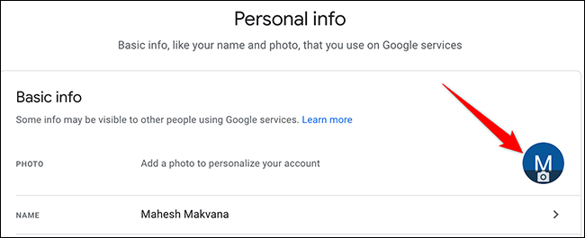 El perfil que se muestra en la imagen se eliminó en el sitio de la cuenta de Google.