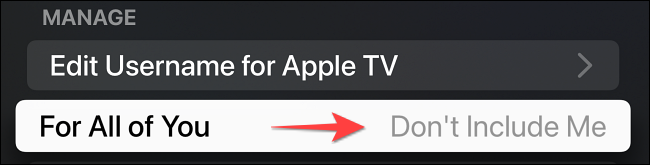 Haga clic en "Para todos ustedes" para seleccionar "No me incluyan".