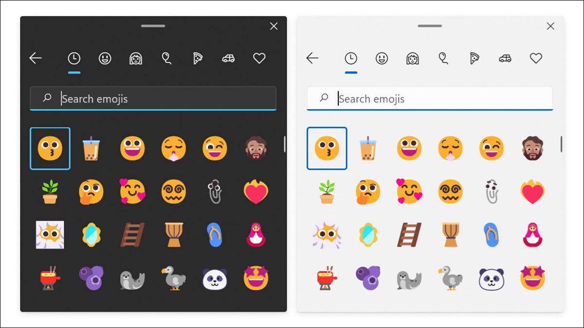 Selector de emoji Windows 11