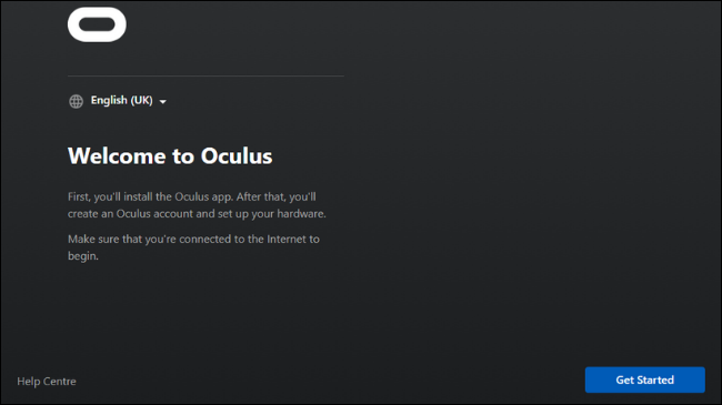 El instalador del software de Oculus en Windows.