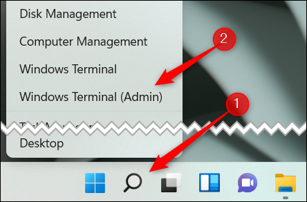 Abra Windows Terminal Admin.