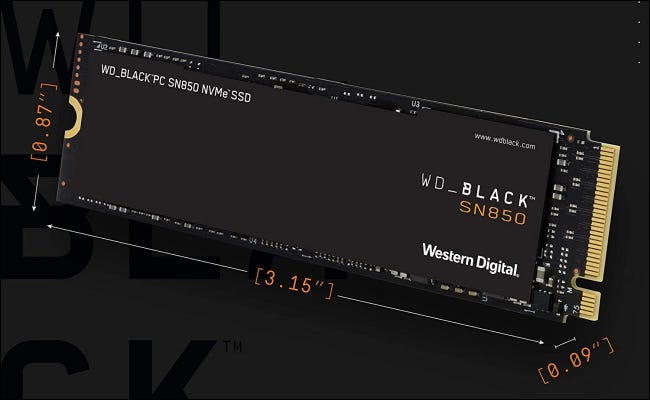Dimensiones de WD Black SSD