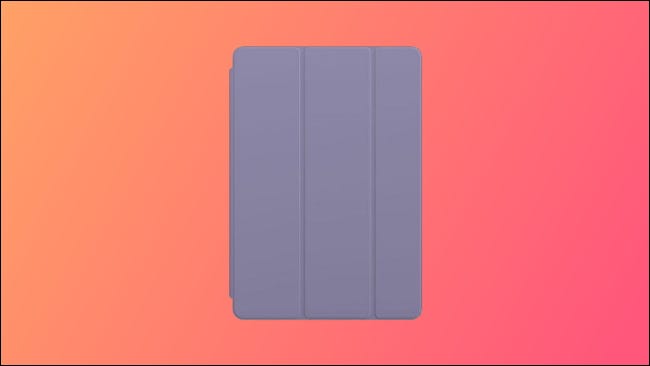 Apple Smart Cover sobre fondo rosa
