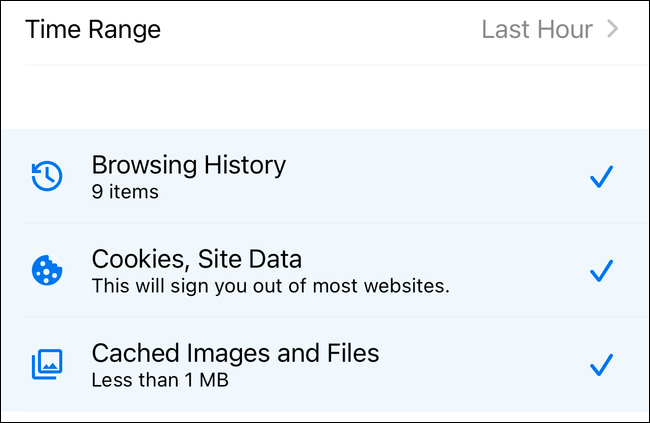 Configuración para borrar el historial de Chrome en iPhone