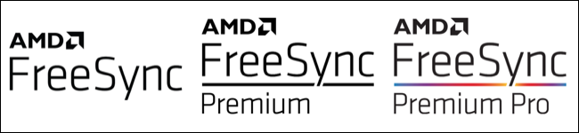 Logotipos para la tecnología AMD FreeSync