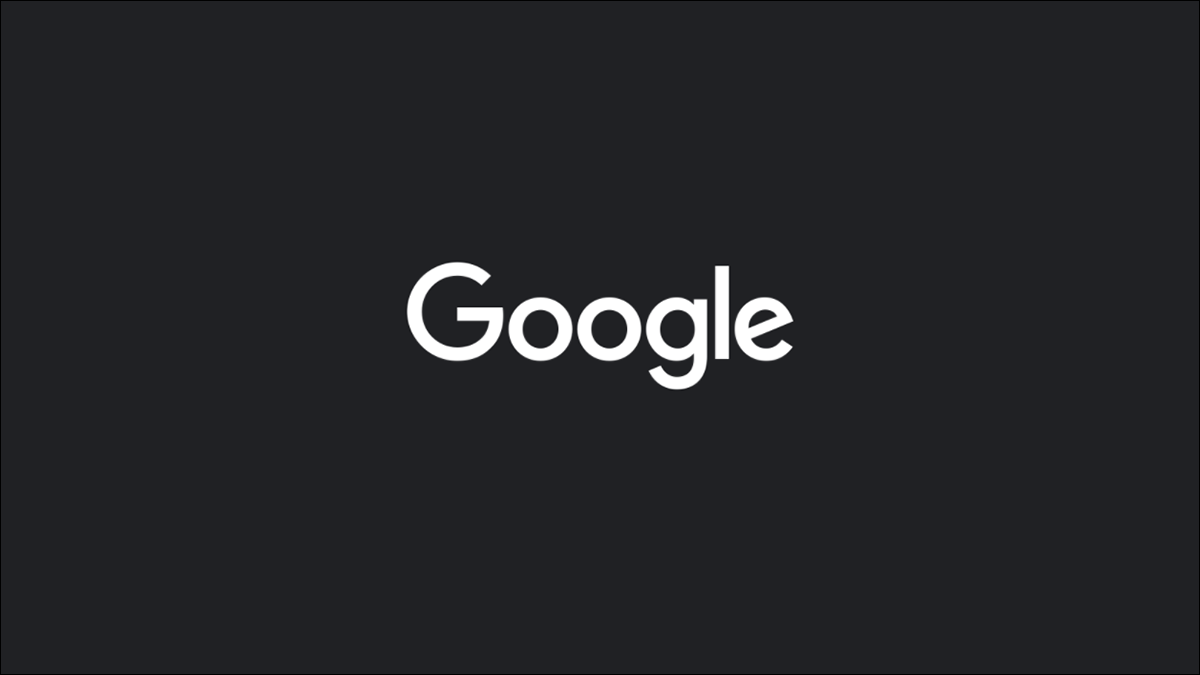 Logotipo de Google en una interfaz oscura.