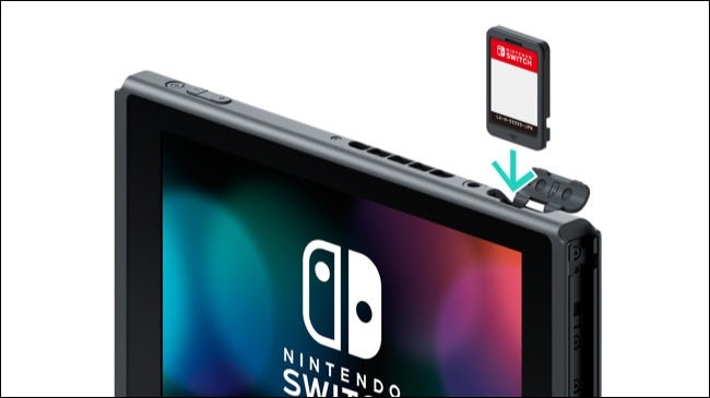 Insertar una tarjeta de juego en Nintendo Switch