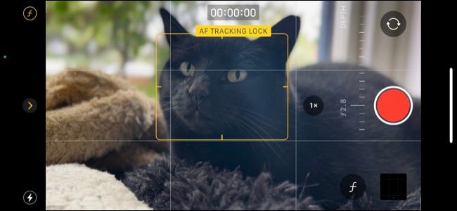 Bloqueo de seguimiento de AF en modo cinemático de iPhone