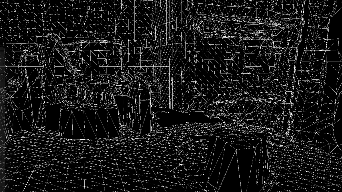 Estructura alámbrica LiDAR a través de Polycam