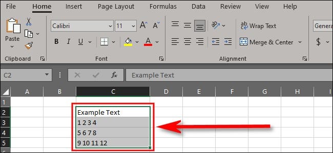 En un documento de Microsoft Excel nuevo o existente, seleccione la celda o el rango de celdas que desea bloquear.