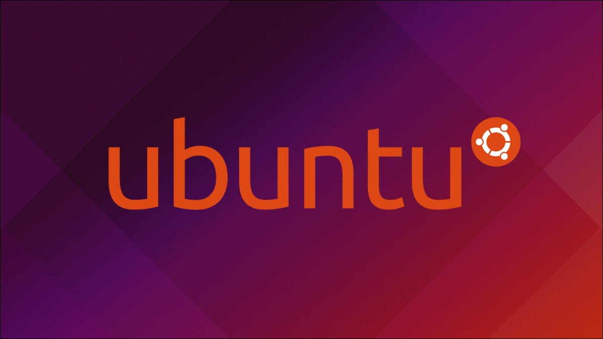 Logotipo de Ubuntu sobre fondo degradado