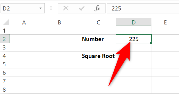 Encuentra el número para el que obtendrás la raíz cuadrada.