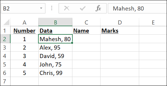 Varios valores en una sola celda en Excel.