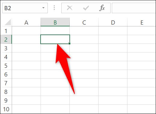 Haga clic en la celda en la que se mostrará la respuesta en Excel.