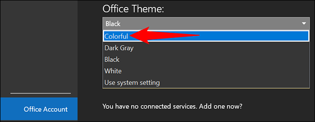 Deshabilite el modo oscuro en Outlook en el escritorio.