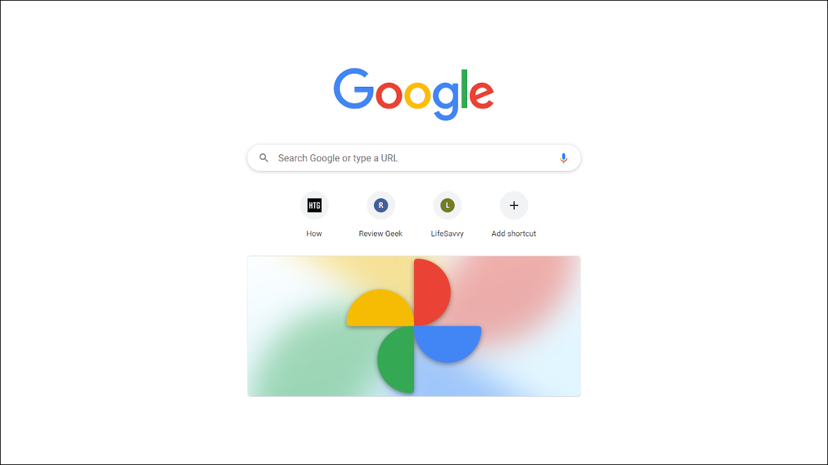 Página Nueva pestaña de Google Fotos de Chrome