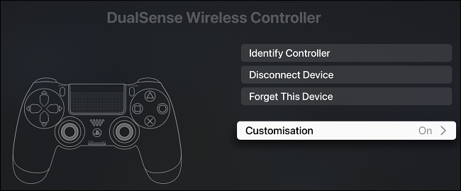 Opciones de personalización del controlador inalámbrico DualSense.